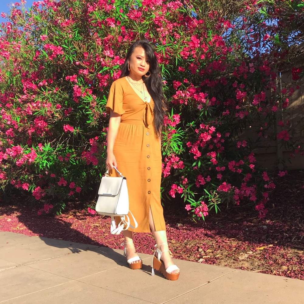 Mustard dress